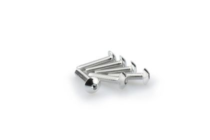 Puig In geanodiseerd aluminium zilver blister 6 verzonken schroeven M5x25mm Kofferboutset Universeel