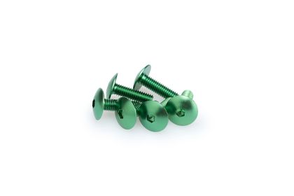Puig In grün eloxiertem Aluminium Blister 6 Senkkopfschrauben M6x20mm Verkleidungsschraubensatz Universell