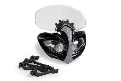 Puig Doppelte Universelle Optikplatte TT Transparent Frontscheinwerfer Universell