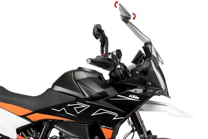 Spoiler Puig Multi - Régable 2.0 Fixée Vis Fumé claire