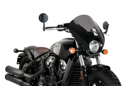 Puig Dark Night Fumé foncé Gabelplatten Ref : PUI00462A / 21107F INDIAN 1130 SCOUT BOBBER - 2018 - 2025
