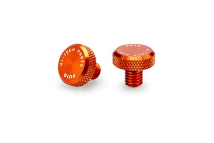 Puig Cache Pas Vis Oranje SET DOPPEN M8 125 Spiegelkappen