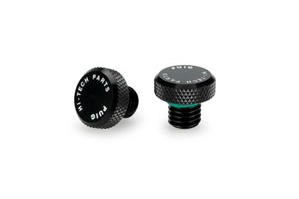 Puig Cache Pas Vis Zwart SET DOPPEN M10 150 Spiegelkappen