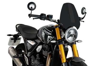 Puig Sport Matte Zwart Windscherm