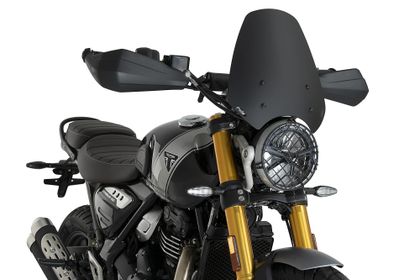 Puig Sport Matte Zwart Windscherm