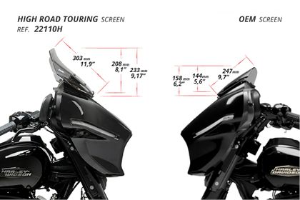 Puig Touring High - Road Transparent Windscherm