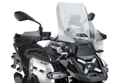 Déflecteur moto Puig Frontale Extended Transparent Ref : PUI00922A / 22317W BMW 1300 R 1300 GS ADVENTURE - 2024 - 2026