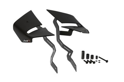 Puig D12 Matte Black Lateral fins Ref : PUI01023A / 22472J 