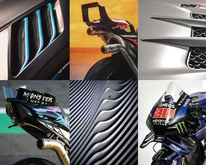Puig Matte Black Rear Shell Lateral fins
