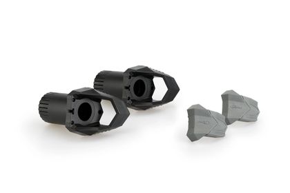 Puig Spiel Körper Nylon Gummi R19 85mm Schraube M10 Schwarz Motorschutz Universell