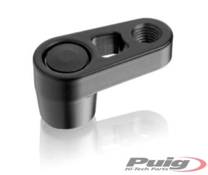 Puig Déplaceur Schwarz Durchmesser 10 mm links rechts Spiegeladapter Universell