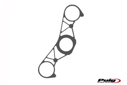 Protection té de fourche Puig Xtreme Apparence carbone Ref : PUI01419A / 5063C YAMAHA 1000 YZF-R1 (RN22) - 2009 - 2011