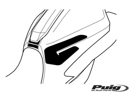 Puig Specifieke Carbonuiterlijk Tankgrip Ref: PUI01791A / 8438C 