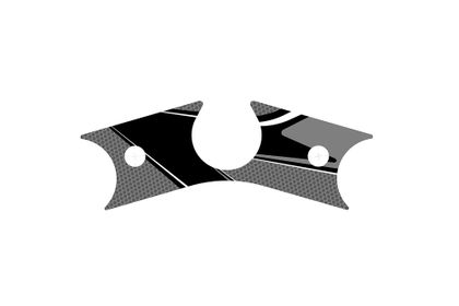 Protection té de fourche Puig Radikal Gray Ref : PUI02001A / 9845U YAMAHA 600 YZF-R6 (RJ27) - 2017 - 2021 - 2024