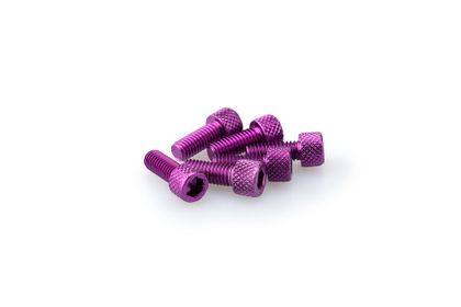 Puig In lila eloxiertem Aluminium Blister 6 Schrauben Allen M6x15mm Verkleidungsschraubensatz Universell