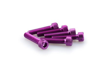 Puig In Geanodiseerd Paars Blister 6 allen schroeven M8x35mm Kofferboutset Universeel