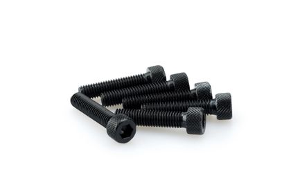 Puig In Geanodiseerd Zwart Blister 6 allen schroeven M8x35mm Kofferboutset Universeel