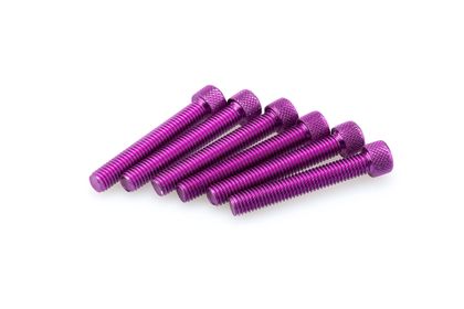 Puig In Geanodiseerd Paars Blister 6 allen schroeven M8x50mm Kofferboutset Universeel