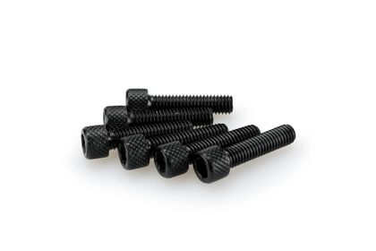 Puig In Geanodiseerd Zwart Blister 6 allen schroeven M6x25mm Kofferboutset Universeel