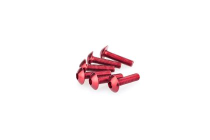 Puig In Geanodiseerd Rood Blister 6 verzonken schroeven M5x20mm Kofferboutset Universeel
