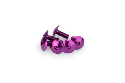 Puig In Geanodiseerd Paars Blister 6 verzonken schroeven M6x15mm Kofferboutset Universeel