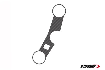 Protection té de fourche Puig Xtreme Apparence carbone Ref : PUI02190A / 1594C SUZUKI 1000 GSX-R 1000 - 2003 - 2004