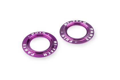 Insert Roulette Bras Oscillant Puig Jeu Anneaux en Aluminium Anodise Protection Fourche Violet Universel
