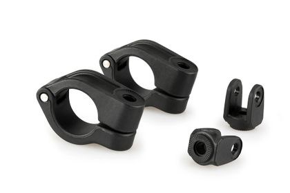 Puig Set Gabel 25,5 mm Schwarz Scheinwerferhalterung Universell