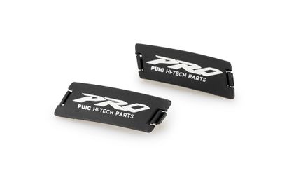 Puig Pro Logo Cover Set 2.0 Black Universal Engine guard mounting insert