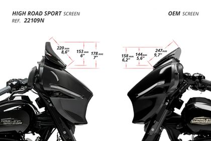 Puig Sport High - Road Zwart mat Windscherm