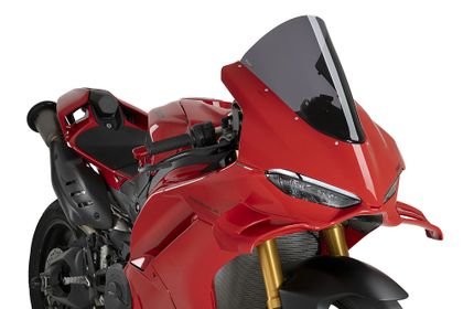 Puig R - Racer Donkergrijs Windscherm Ref: PUI02896A / 22333F DUCATI 1100 PANIGALE V4 - 2025 - 2026