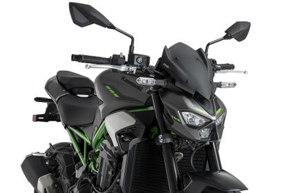 Puig Sport Matte Zwart Windscherm