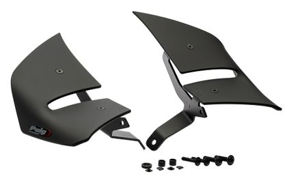 Puig D12 Matte Black Lateral fins Ref : PUI02978A / 22445J 
