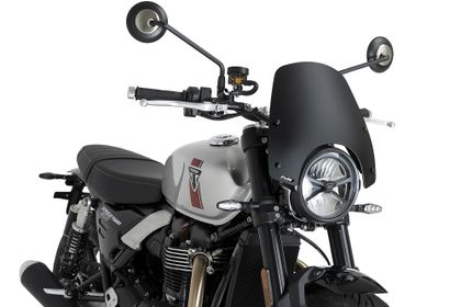 Puig Sport Matte Zwart Windscherm