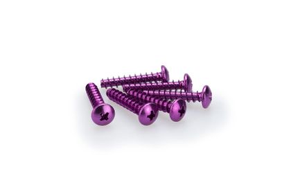 Puig In Geanodiseerd Paars Blister 6 verzonken schroeven M6x30mm Kofferboutset Universeel