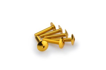 Puig In Geanodiseerd Aluminium Geel Blister 6 verzonken schroeven M6x30mm Kofferboutset Universeel