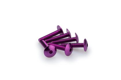Puig In Geanodiseerd Paars Blister 6 verzonken schroeven M6x30mm Kofferboutset Universeel