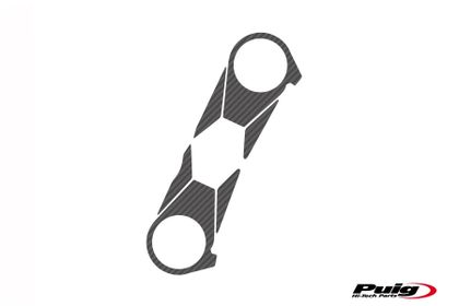 Protection té de fourche Puig Xtreme Apparence carbone Ref : PUI03330A / 4229C 