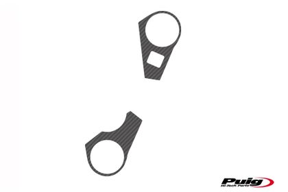 Protection té de fourche Puig Xtreme Apparence carbone Ref : PUI03373A / 5065C 