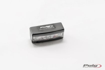 Eclairage de plaque Puig Support LED ALU Noire Universel