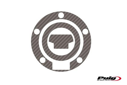 Protection bouchon de réservoir Puig X - treme Apparence carbone Ref : PUI03709A / 8416C 