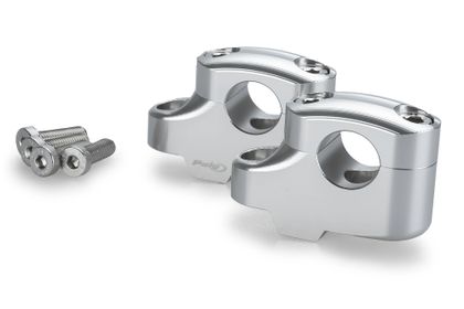 Puig Pullback Zilver Hoogte 20mm diameter 25mm br Achter 16mm Stuurklemmen