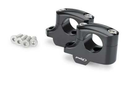 Pontet de guidão Puig Pullback Preto Altura 25mm diâmetro 29mm br Back 16mm