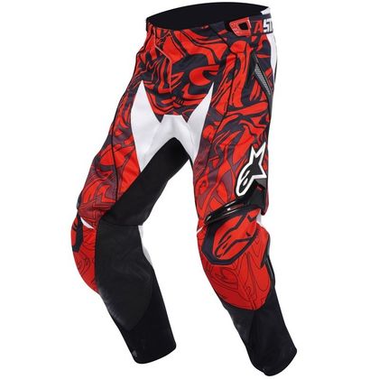 Pantalon cross Alpinestars TECHSTAR GEAR PANTS BLACK RED  Ref : AP0786 