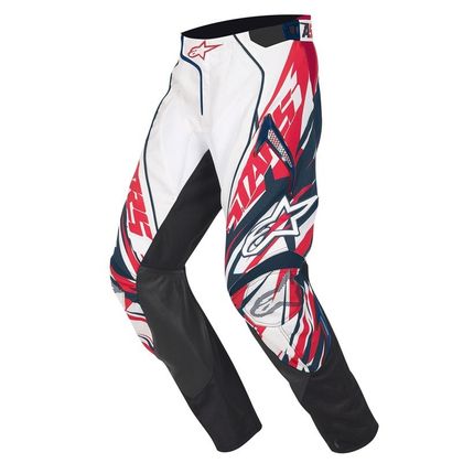 Alpinestars TECHSTAR WHITE RED BLUE Cross-Hose