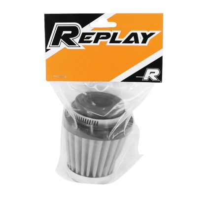 Replay KN STAINLESS STEEL CHROME GRILLE RIGHT FIXING DIAM 28 - 35 44mm Universal Air filter