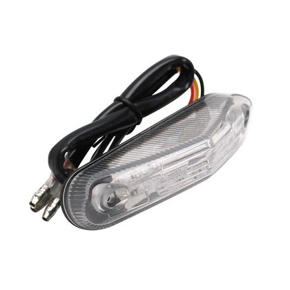 Replay 50 A BOX LIGHT - MOTORCYCLE TRANSPARENT TRIANGLE LED PLATE 9 Lg830xL37xH20mm CE CERTIFIED Universal Rear lights