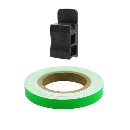 Replay FLUORESCENT GREEN STICKER 7mm 6M APPLICATOR Universal Rim tape