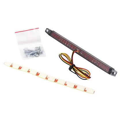 Feux arrière Replay FEU UNIVERSEL A LEDS BARETTE FUME 24 ROUGE HOMOLOGUE CE Universel