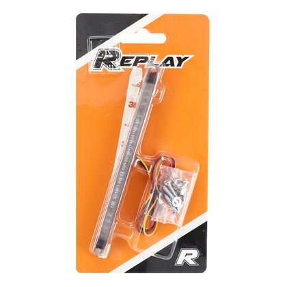 Feux arrière Replay FEU UNIVERSEL A LEDS BARETTE FUME 24 ROUGE HOMOLOGUE CE Universel